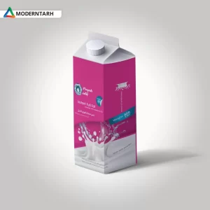 طراحی پاکت شیر